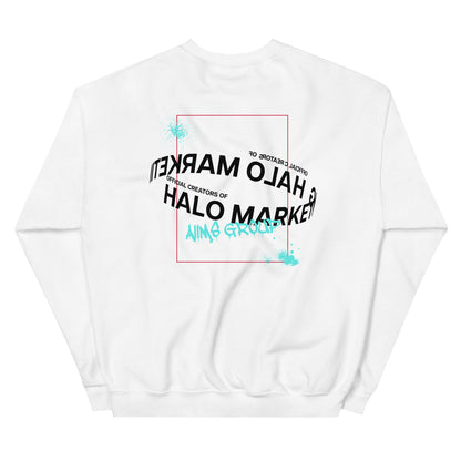 Urban Bordered Halo Marketing Custom Crew Neck Sweatshirt